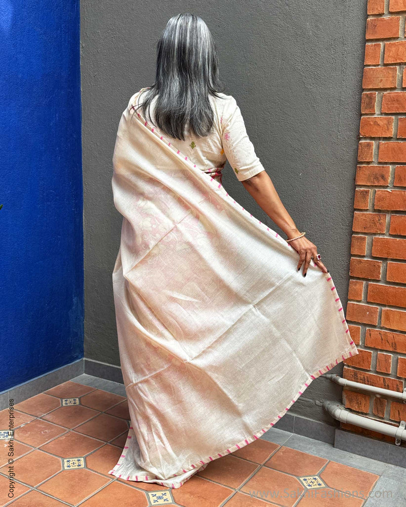 EE-Y09616 Kalamkari Tussar Silk