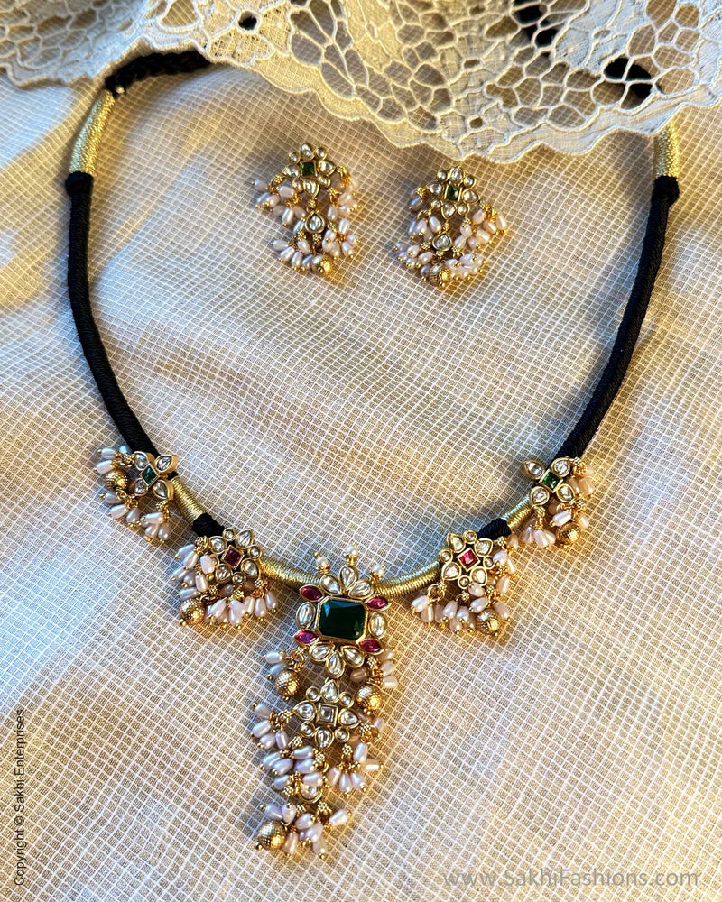 AJ-Y10784 Guttapusulu Black Thread