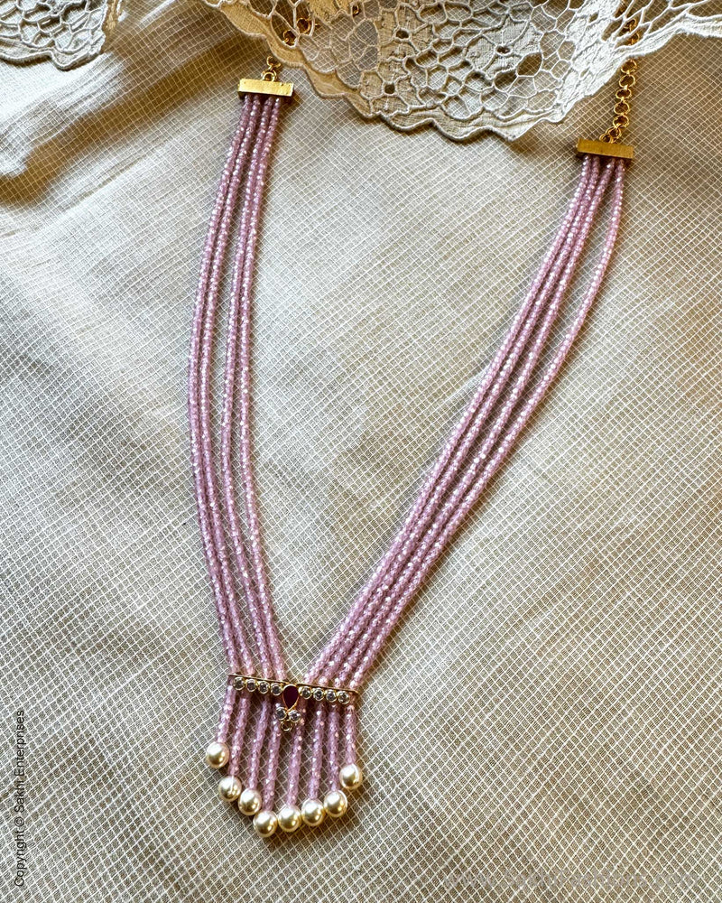 AJ-Y10721 Pearl Mala Pink