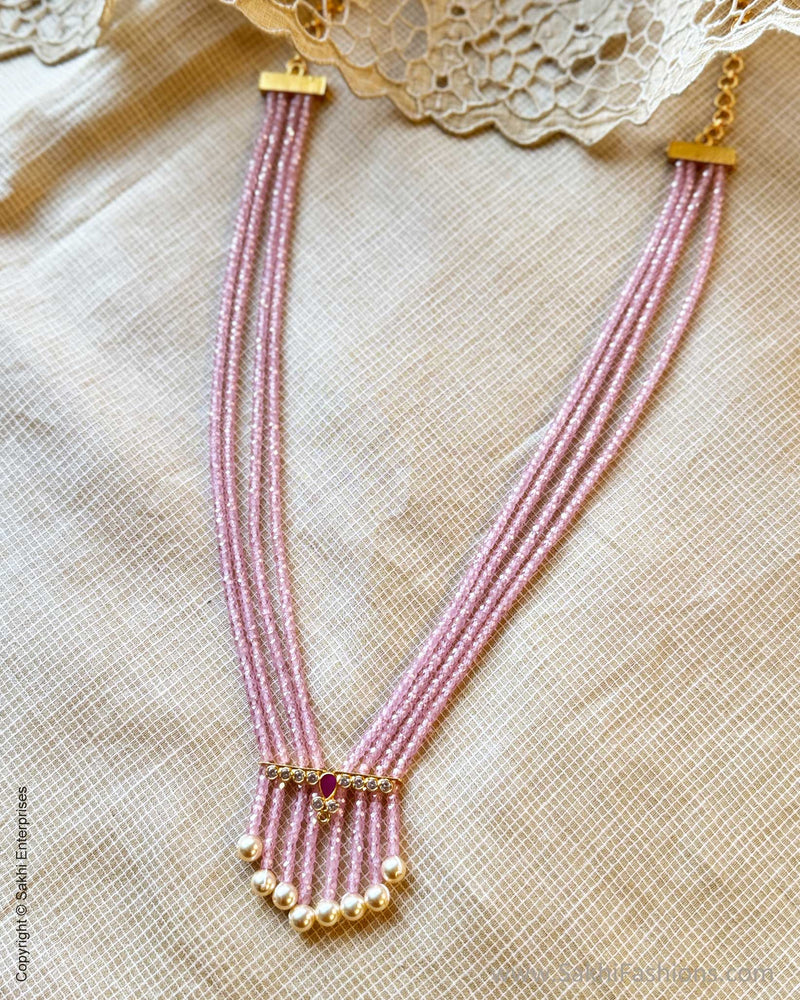 AJ-Y10721 Pearl Mala Pink