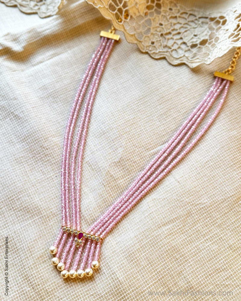 AJ-Y10721 Pearl Mala Pink