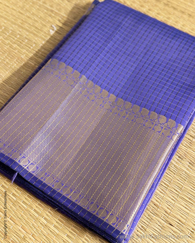 DP-Y08556 Blue Check Saree