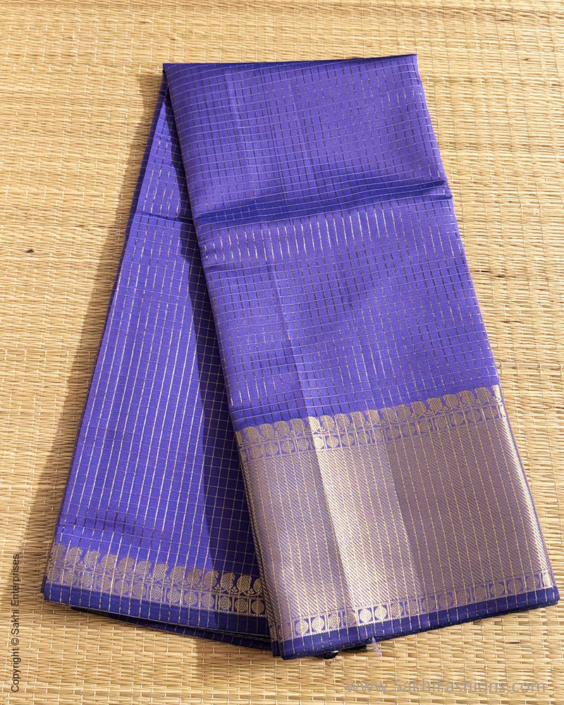 DP-Y08556 Blue Check Saree