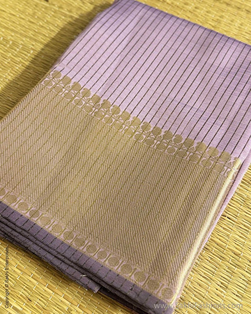 DP-Y09680 Lilac Check Saree