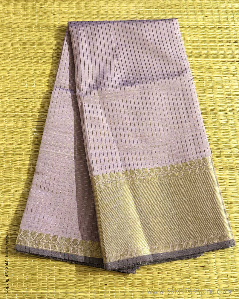 DP-Y09680 Lilac Check Saree