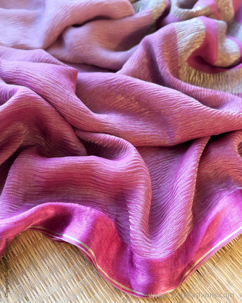 DP-Y10828 Shaded Crush Tissue Sari