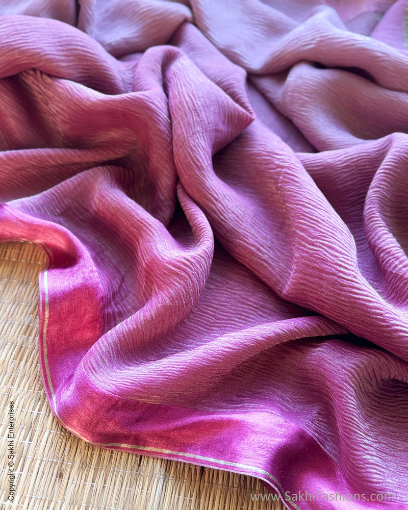 DP-Y10828 Shaded Crush Tissue Sari