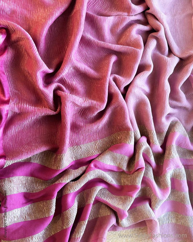 DP-Y10828 Shaded Crush Tissue Sari