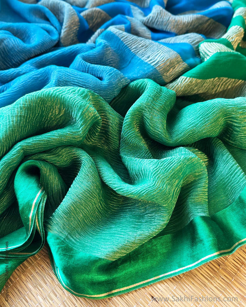 DP-Y10874 Shaded Crush Tissue Sari