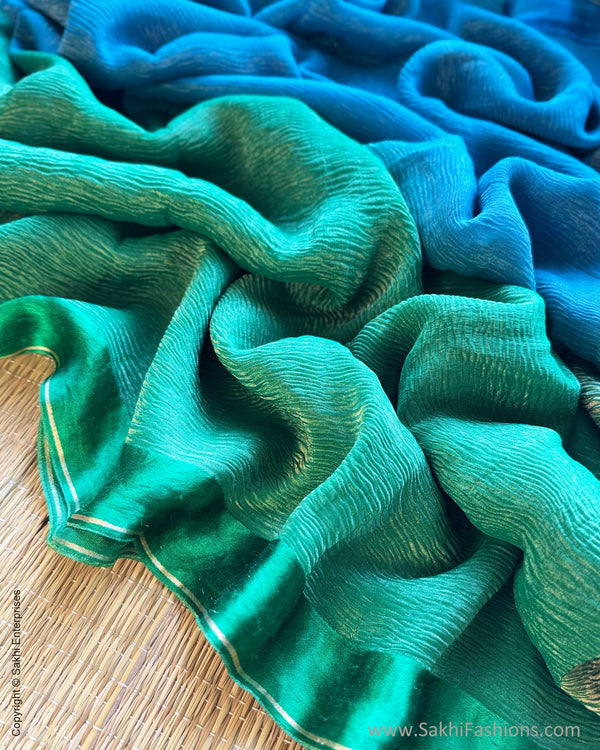 DP-Y10874 Shaded Crush Tissue Sari