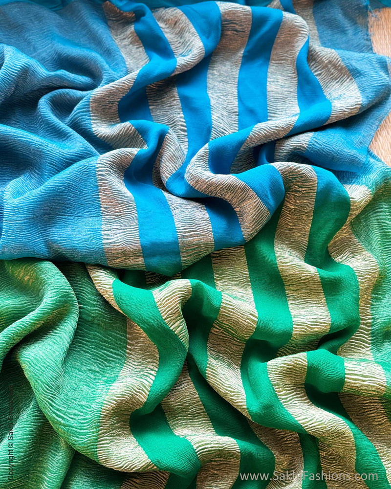 DP-Y10874 Shaded Crush Tissue Sari