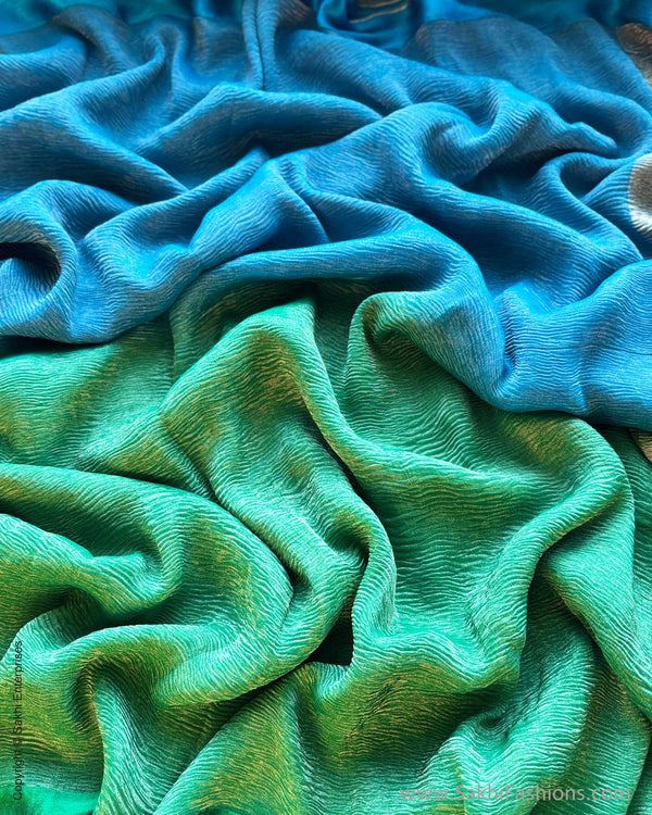 DP-Y10874 Shaded Crush Tissue Sari