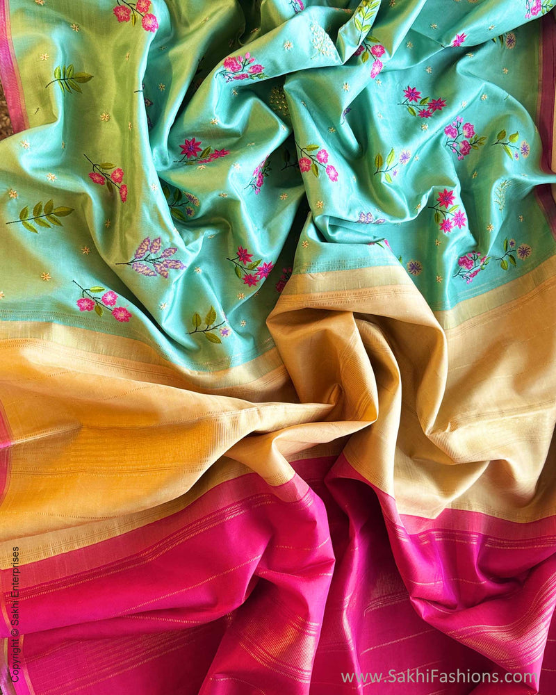 EE-Y10770 Floral Mint Kanchi