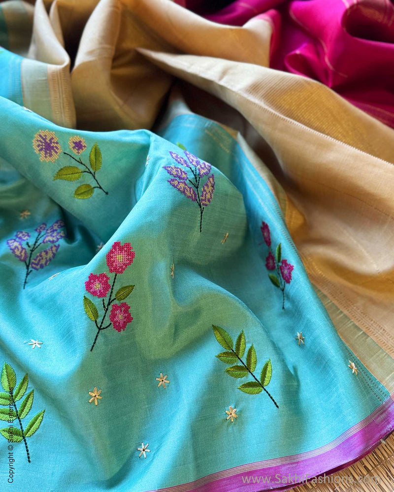 EE-Y10770 Floral Mint Kanchi