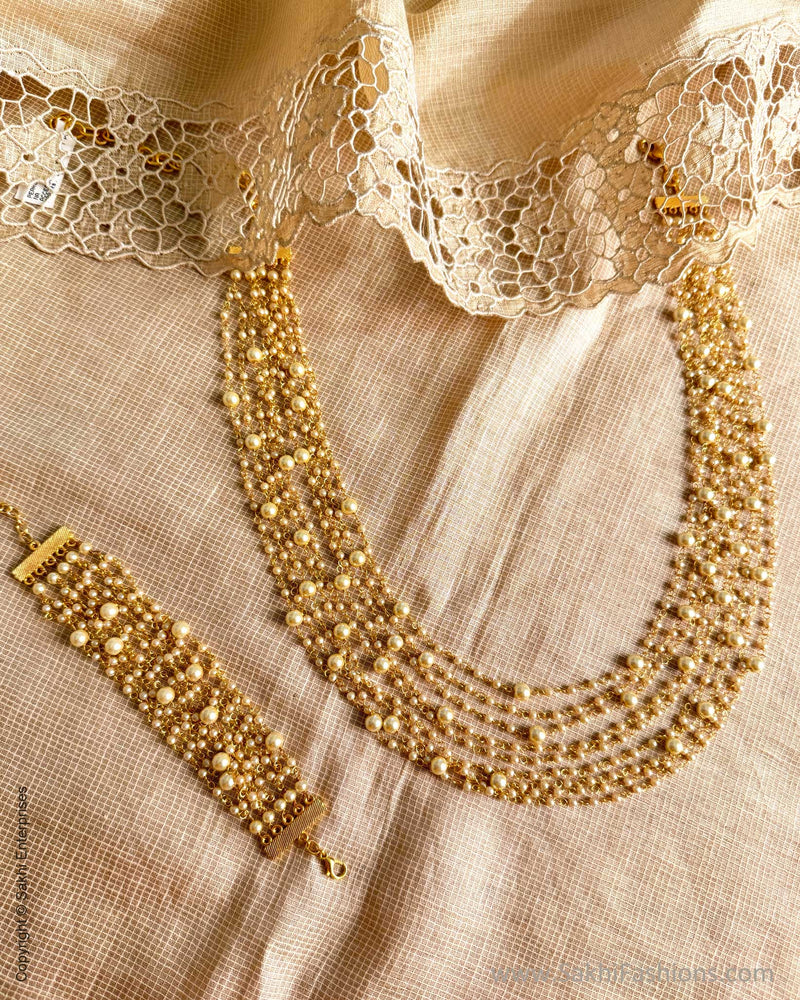 AJ-Y10409 Pearl Bunch Mala