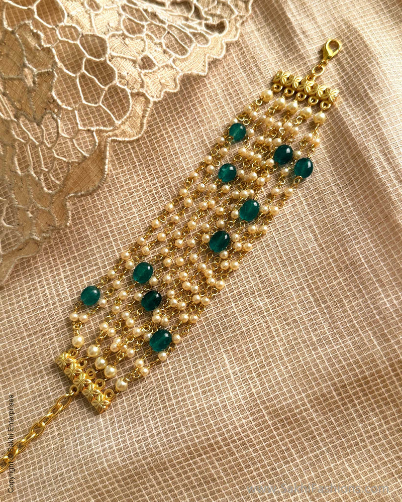 AJ-Y10412 Pearl Green Bracelet