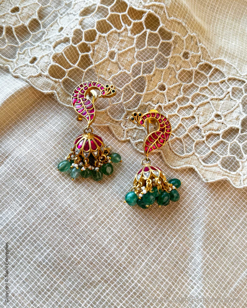 AJ-Y11431 Gold Jumka Earring