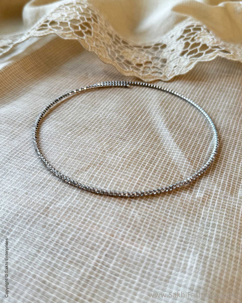 AJ-X15760 Silver Diamante Hasli