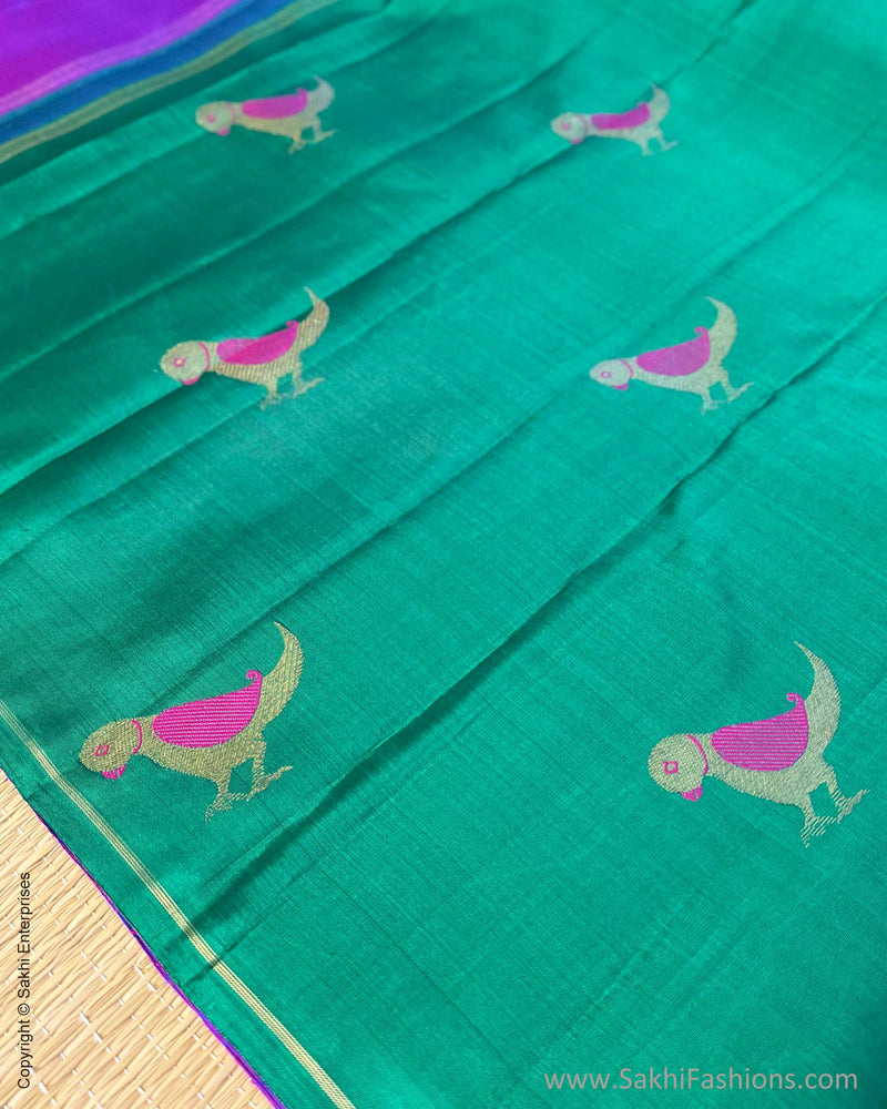 DP-Y11427 Parrot Green Purple Kanchi