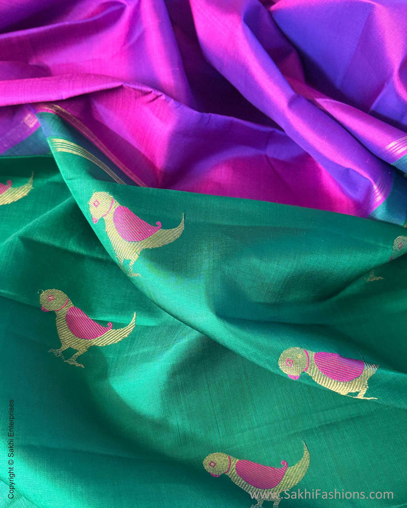 DP-Y11427 Parrot Green Purple Kanchi