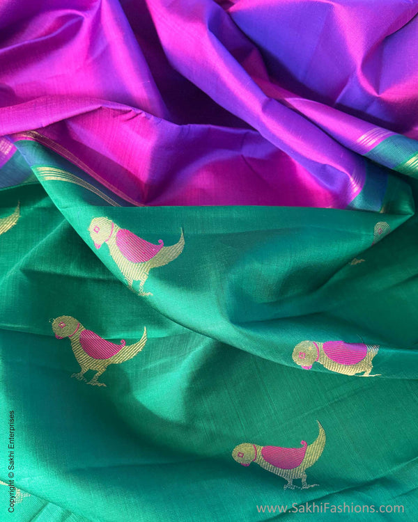 DP-Y11427 Parrot Green Purple Kanchi
