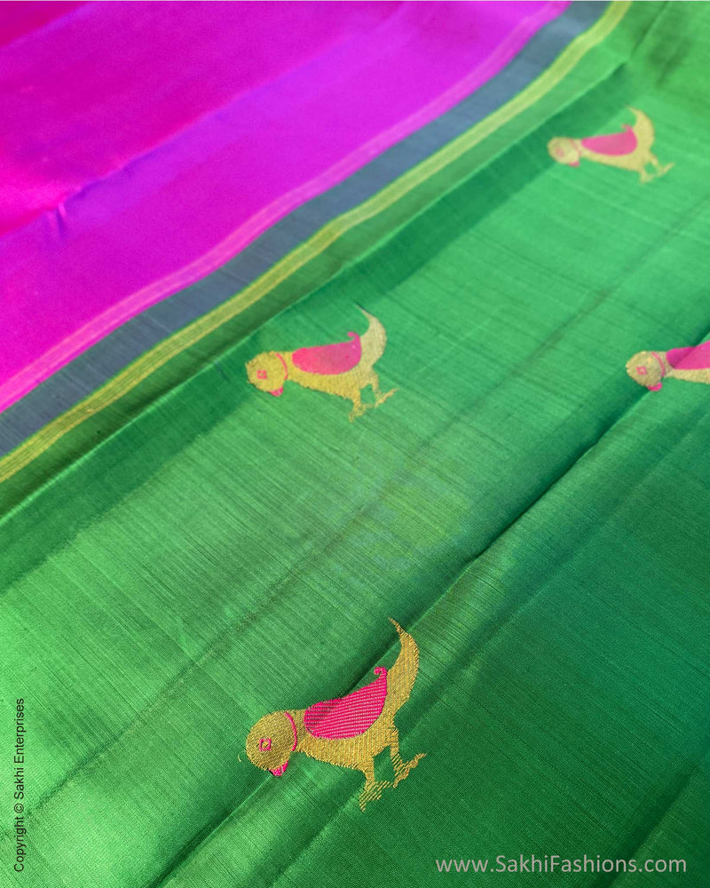 DP-Y11427 Parrot Green Purple Kanchi