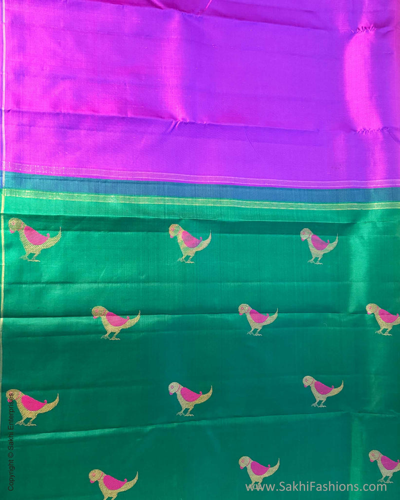 DP-Y11427 Parrot Green Purple Kanchi