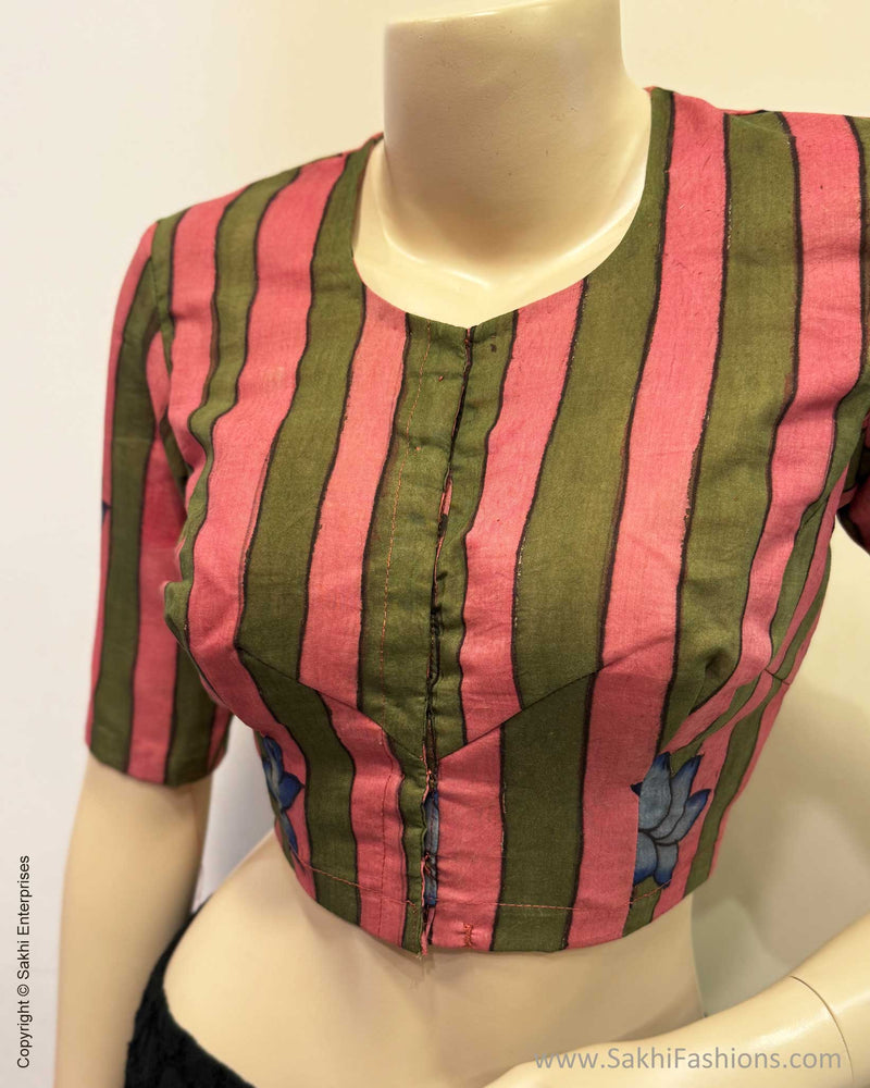 BL-Y09330R Silk Kalamkari Blouse