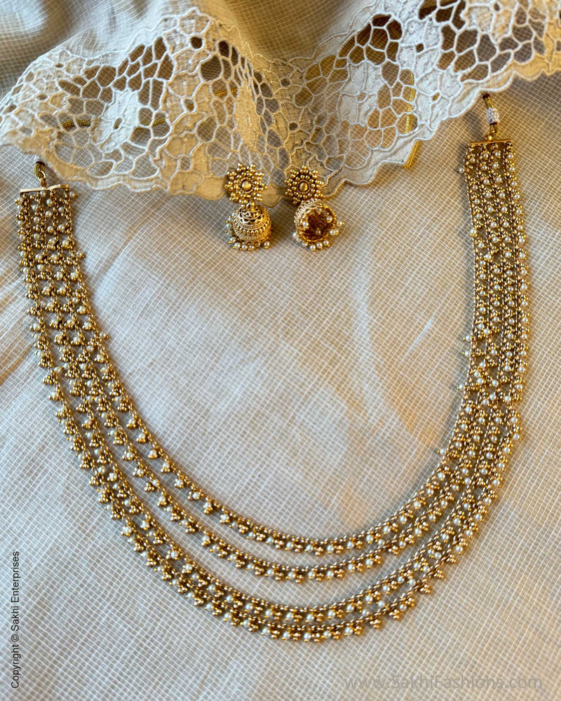 AJ-Y11220 Pearls Necklace Set