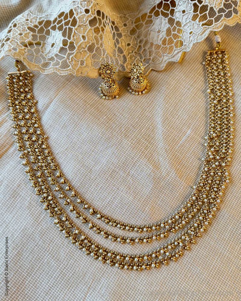 AJ-Y11220 Pearls Necklace Set