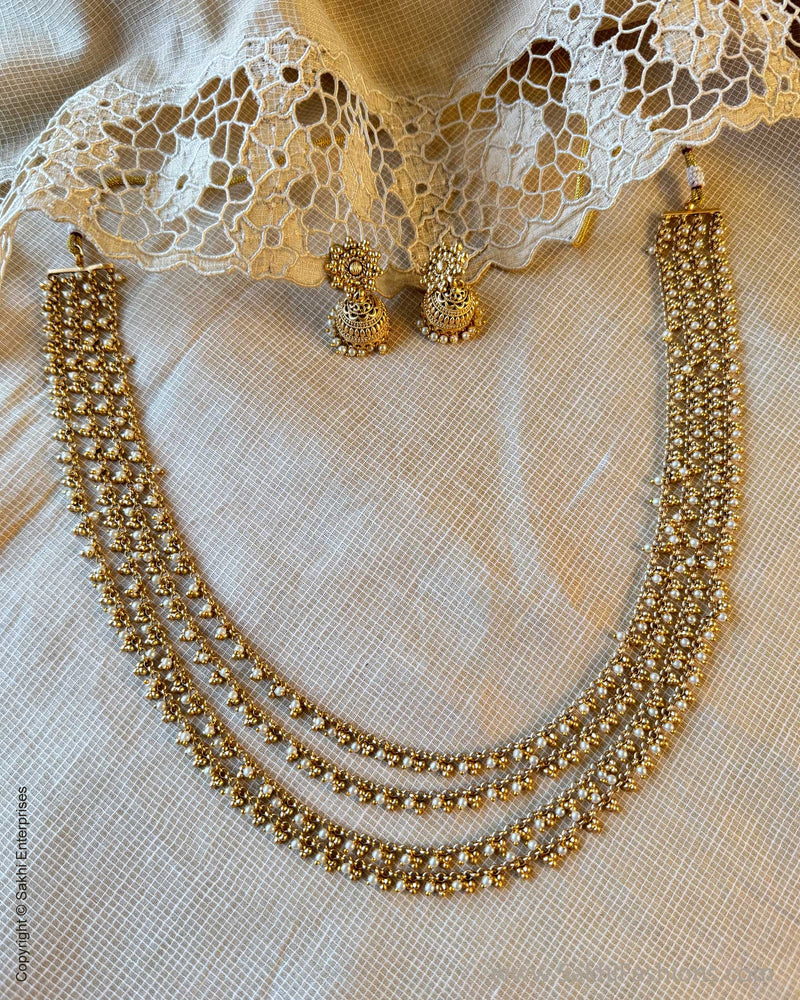 AJ-Y11220 Pearls Necklace Set