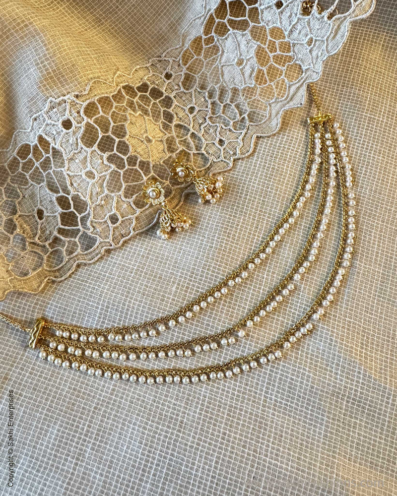 AJ-Y10717 Pearls Necklace Set