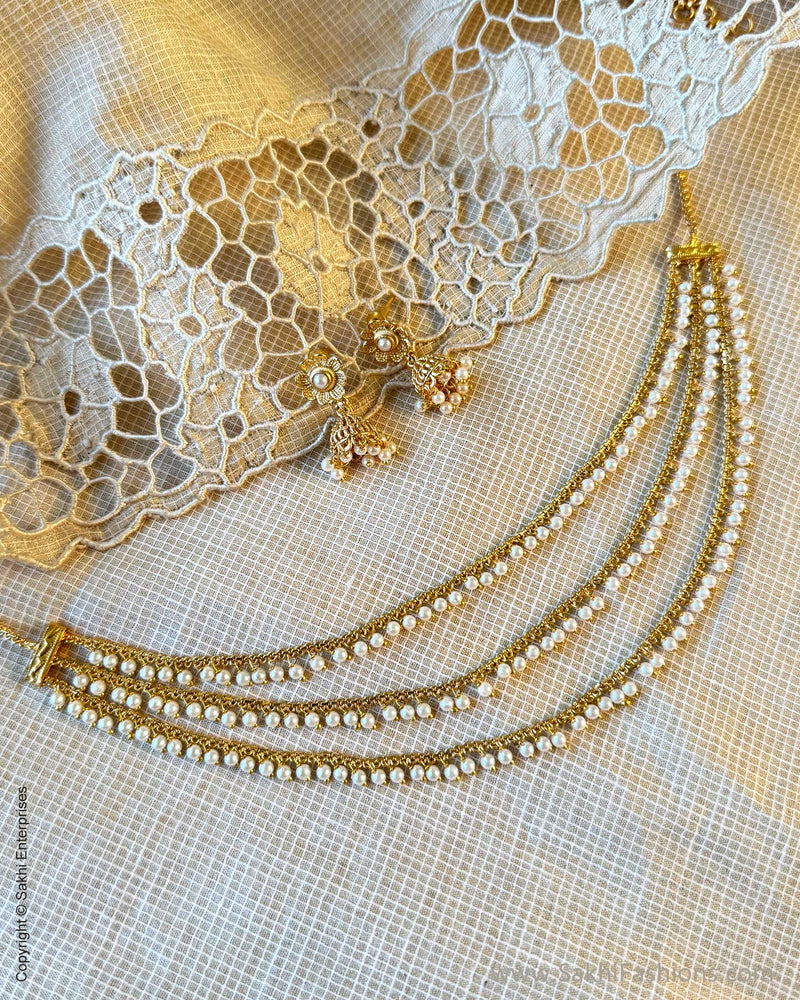 AJ-Y10717 Pearls Necklace Set