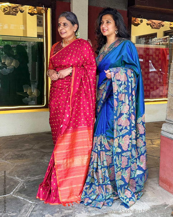 EE-Y07434 Floral Red Kanchi