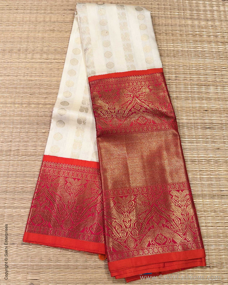 DP-Y11877 Cream Kanchi sari