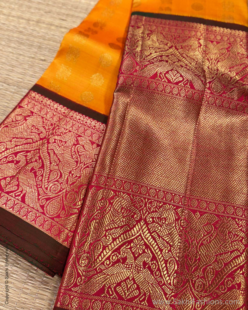 DP-Y11876 Yellow Kanchi sari