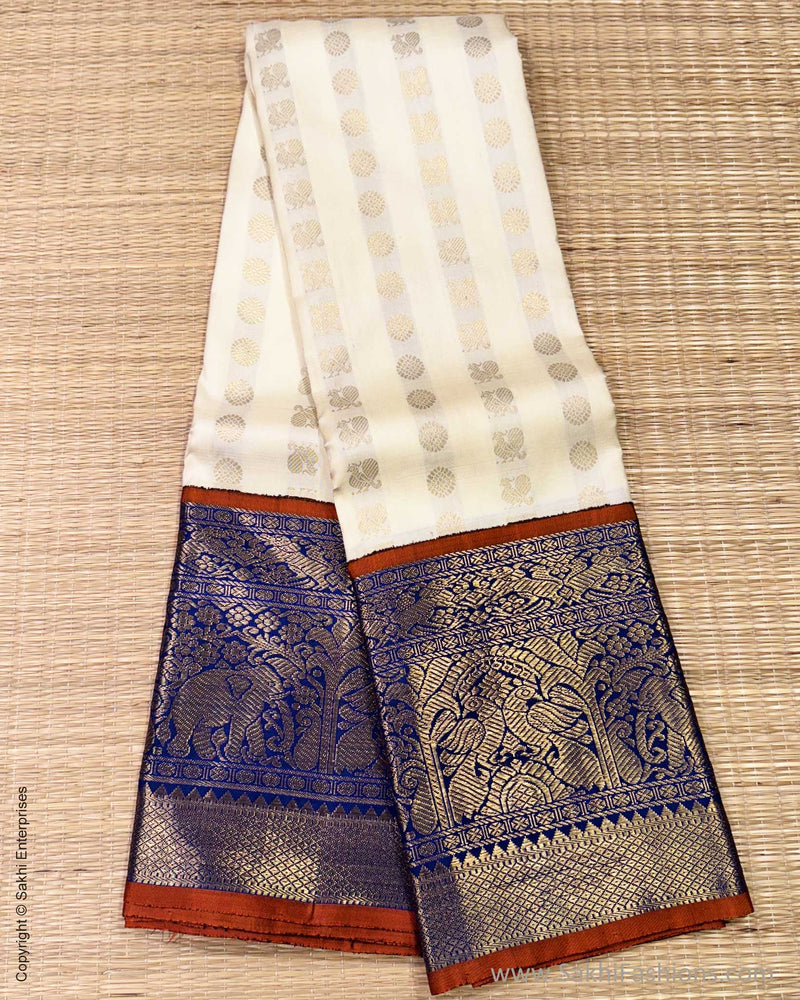 DP-Y11878 Cream Kanchi sari