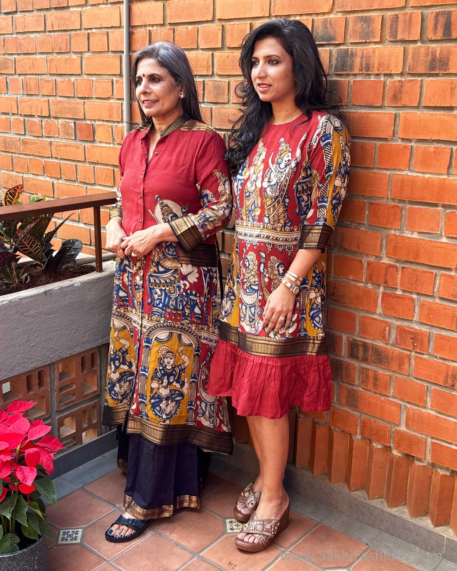 kalamkari long dress Kalamkari gown designs