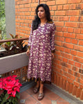 DP-X11524K Purple Kalamkari Kaftan