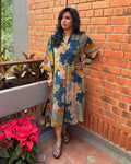 EE-Y07599 Kalamkari Shirt Dress