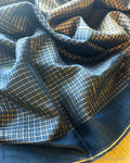 DP-Y12531 Blue Rawsilk Sari
