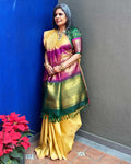 EE-Y11982 Double Pallu Kanchi sari