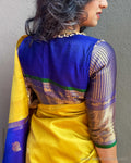 BL-F30322 Blue Kanchi Blouse