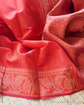 DP-Y12523 Rawsilk Orange Saree