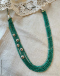 AG-Y12659 Gold Green Necklace