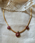 AS-Y13075 Silver Gold Chocker