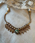 AS-Y13069 Silver Gold Kasu Necklace