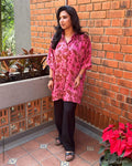 EE-Y13478 Pink Ajrakh Shirt Top