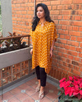 EE-Y12597 Bandhini Mustard Top