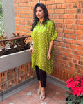 EE-Y12591 Bandhini Green Top